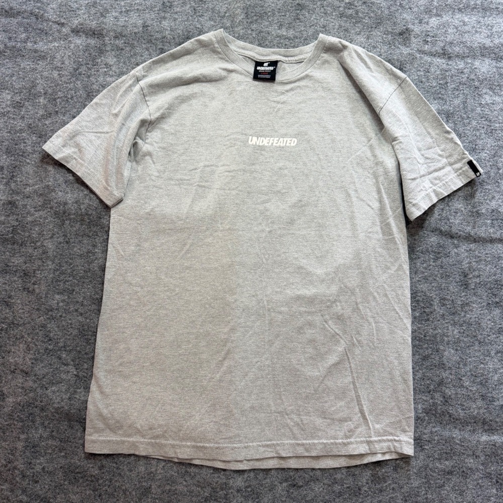 Undefeated Mens Large Logo T-Shirt Heather Gray